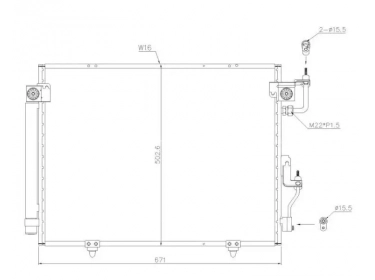 Echangeur Condenseur OEM  | MR513110 | 35619 - 8FC351304081 - AC475001S - MT5191D