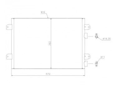 Echangeur Condenseur OEM  | 8200182361 - 8200557066 | 35542 - 817701 - 94673 - RT5317