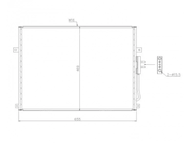 Permutador Condensador OEM  | 55115918 - 55115918AB | 35275 - 817288 - 8FC351037481 - 94464 - AC219000S - JE5018