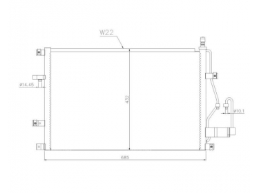 Exchanger Condenser OEM  | 6848889 - 9171651 | 35413 - 53499 - 94525 - VO5107D