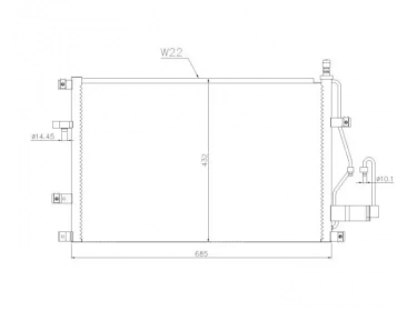 Permutador Condensador OEM  | 6848889 - 9171651 | 35413 - 53499 - 94525 - VO5107D