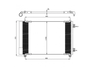 Permutador Condensador OEM  | 6455CW - 96483015 | 43176 - 8FC351317521 - AC664000P - PE5258