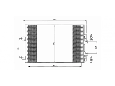 Serpentin Condensador OEM  | 8200137650 | 35543 - 43083 - 817687 - RT5341