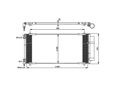 Wärmetausche Kondensator OEM  | 6455EA - 6455EY | 35905 - 6455EY - 817740 - PE5301D