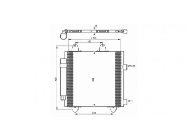 Permutador Condensador OEM  | 6455EE - 6455EF - 884500H020 | 0803.3025 - 35778 - 818013 - 8FC351303531 - 94891 - AC459000P - TO5414 - TSP0225643