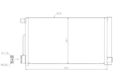 Exchanger Condenser OEM  | 1850119 - 52826520 - 55700406 - 6455GA | 0804.2061 - 35777 - FT5314D