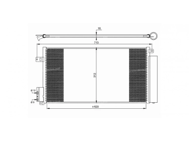 Permutador Condensador OEM  | 1850168 - 55700408 | 0804.2062 - 35750 - 43173 - 818192 - FT5310D - TSP0225551