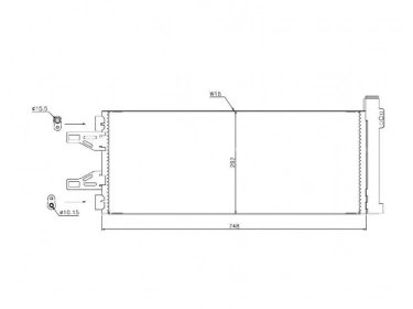 Permutador Condensador OEM  | 1343785080 - 6455EP - 6455HC | 0804.2064 - 35894 - 704CD00768 - 8FC351301661 - 94986 - AC368000P - CN5248D