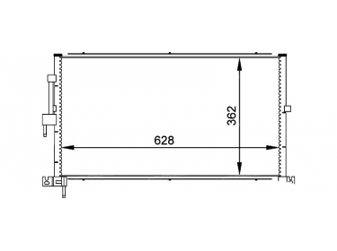 Exchanger Condenser OEM  | C2S1232 | 0829.2005 - 35603 - 8FC351318311 - AC687001S - JR5032 - TSP0225524