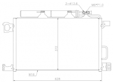 Exchanger Condenser OEM  | 2035000854 - A2035000854 | 0806.2014 - 35623 - 43189 - 8FC351317501 - AC662000P - MS5360D