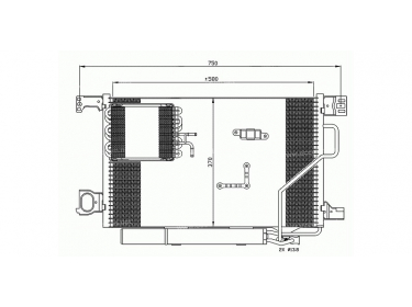 Exchanger Condenser OEM  | 2035001654 - A2035001654 | 35774 - 43126 - 8FC351317491 - AC661000P - MSA5361