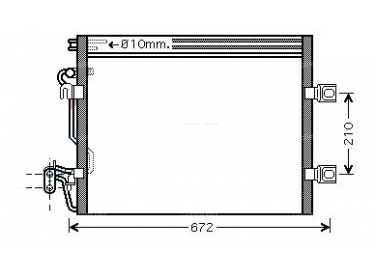 Exchanger Condenser OEM  | 2215000254 - A2215000254 | 8FC351301611 - AC364000P - MS5392