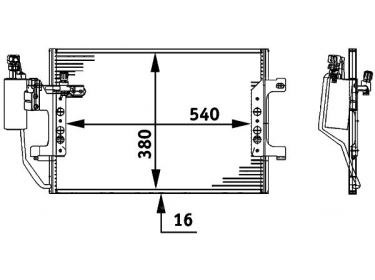 Exchanger Condenser OEM  | 4145000054 - A4145000054 | 43073 - 817841 - 8FC351317451 - MS5330