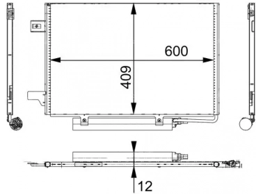 Exchanger Condenser OEM  | 1695000054 - A1695000054 | 0806.2091 - 35759 - 8FC351301681 - AC370000P - MS5386 - TSP0225563