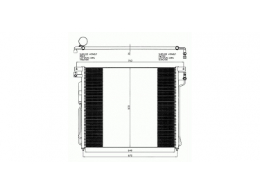 Exchanger Condenser OEM  | 92100EB410 - 92100EB500 | 0821.3023 - 35582 - DN5299