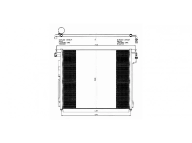 Wärmetausche Kondensator OEM  | 92100EB410 - 92100EB500 | 0821.3023 - 35582 - DN5299