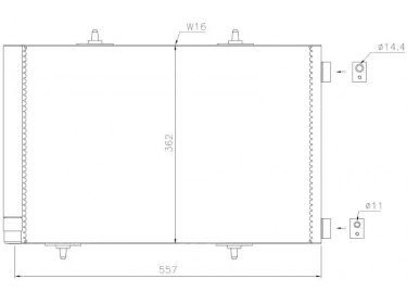 Exchanger Condenser OEM  | 3637002 - 6455EK - 6455HF - 6455HG - 9650894080 - 9683489580 | 35779 - 818015 - 8FC351303661 - 940055 - AC466000P - PE5291D - TSP0225642