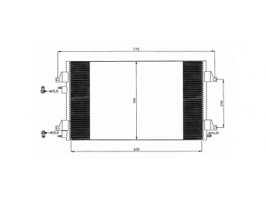 Exchanger Condenser OEM  | 8200332852 | 0809.3041 - 35760 - 814006 - 8FC351301641 - AC366000P - RT5366 - TSP0225619