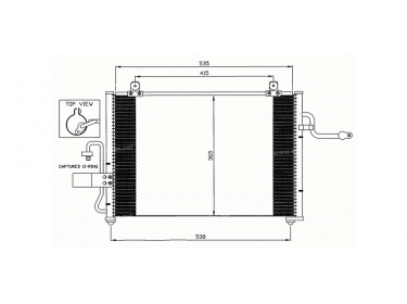 Exchanger Condenser OEM  | 96409666 | 35568 - DW5084