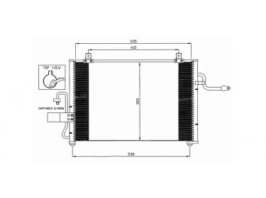 Permutador Condensador OEM  | 96409666 | 35568 - DW5084