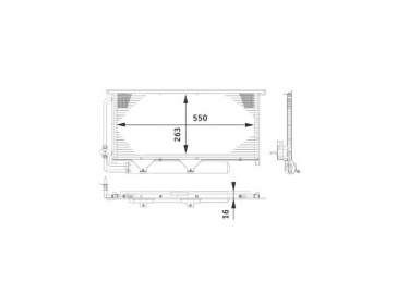 Exchanger Condenser OEM  | 0010026V002 | 43187 - 8FC351317511 - AC663000P - MC5007D