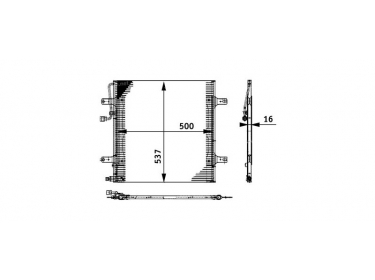 Exchanger Condenser OEM  | 6685000254 - A6685000254 | 350084 - 8FC351317591 - 94335 - MF5262