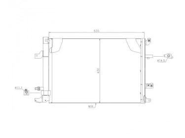 Wärmetausche Kondensator OEM  | 30781281 | 35739 - 8FC351304451 - 940103 - AC497000S - VO5138D