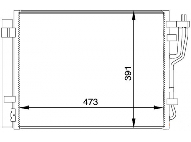 Exchanger Condenser OEM  | 976061H600 | 8FC351318451 - KA5100D - TSP0225656