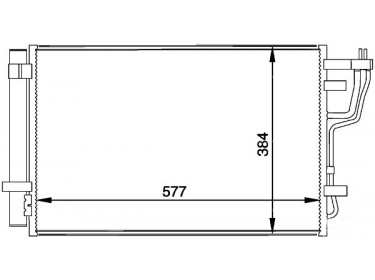 Exchanger Condenser OEM  | 976061H000 | 8FC351318441 - AC697000P - KA5102D