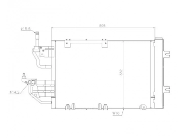 Serpentin Condensador OEM  | 13171592 - 1850111 - 93182213 | 0807.2033 - 35633 - 8FC351302371 - 940052 - AC400000P - OL5454D - TSP0225616