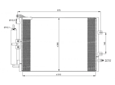 Warmtewisselaar Condensor OEM  | 8200468911 | 818166 - 940142 - RT5395D - TSP0225675