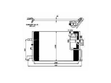 Exchanger Condenser OEM  | 4758637 | 0822.2008 - 35299 - 8FC351300791 - AC322000S - SB5048 - TSP0225214