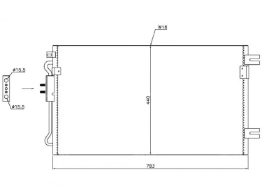 Exchanger Condenser OEM  | 5142490AA | 35799 - 817739 - 94806