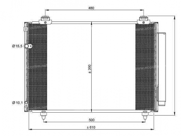 Exchanger Condenser OEM  | 884500F110 | 35860 - TO5481D