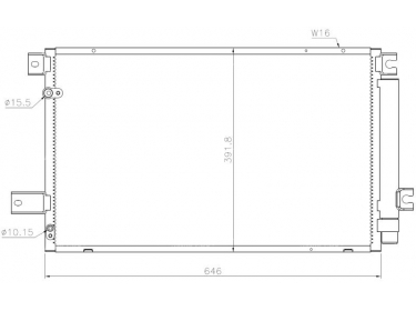 Exchanger Condenser OEM  | 8845005170 | 35628 - 8FC351307681 - 940022 - TO5409D - TSP0225658