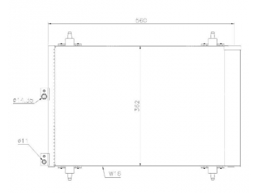 Exchanger Condenser OEM  | 6455CN - 9645964780 | 0803.3024 - 30311651 - 35843 - 704CD00706 - 8FC351303371 - 94870 - AC447000P - C007020 - CN5241D - TSP0225679