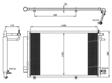 Exchanger Condenser OEM  | 1513108 - 1521951 | 35903 - 8FC351309281 - FDA5439