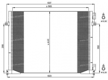 Exchanger Condenser OEM  | 4417652 - 8200465490 - 93857127 | 0809.3052 - 35914 - 814172 - 8880400442 - 8FC351318691 - 940109 - AC708000S - RT5400