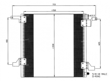 Exchanger Condenser OEM  | 1638300070 - A1638300070 | 35579 - 817058 - MS5377 - TSP0225326