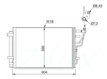 Exchanger Condenser OEM  | 976062H000 - 976062H010 | 0828.3031 - 8FC351303211 - 940006 - AC442000P - HY5183D - TSP0225597