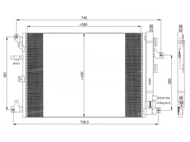 Exchanger Condenser OEM  | 30648955 - 30781280 | 0811.3024 - 35889 - 8880400457 - 8FC351310601 - 940089 - AC635000S - TSP0225707 - VO5152