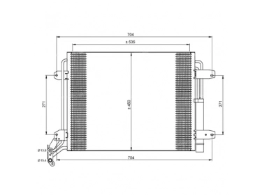 Exchanger Condenser OEM  | 5N0820411C | 35848 - 8880400434 - 8FC351303461 - AC454000P - DCN32062 - DCN320620 - DCN320621 - DCN320622 - DCN320623 - DCN320624 - DCN320625 - DCN320626 - DCN320627 - DCN320628 - DCN320629 - VW5291