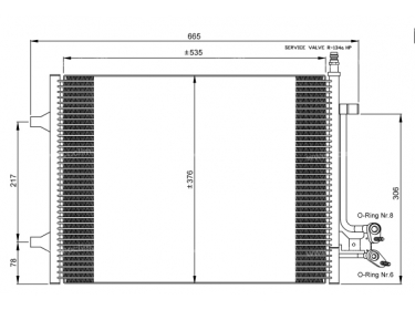 Exchanger Condenser OEM  | 1334196 - 1334653 | 0805.3028 - 8FC351318381 - 940097 - AC692000P - DCN10022 - DCN100220 - DCN100221 - DCN100222 - DCN100223 - DCN100224 - DCN100225 - DCN100226 - DCN100227 - DCN100228 - DCN100229 - FD5395 - TSP0225650