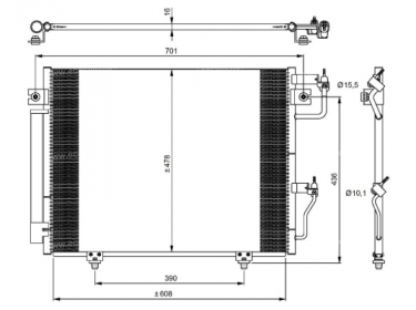 Exchanger Condenser OEM  | 7812A156 | 350049 - 8FC351307371 - AC534000S - DCN45009 - DCN450090 - DCN450091 - DCN450092 - DCN450093 - DCN450094 - DCN450095 - DCN450096 - DCN450097 - DCN450098 - DCN450099 - MT5231D