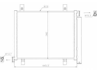 Exchanger Condenser OEM  | 1S0820411B - 1S0820411F - 1S0820411G - 1S0820411H - 1S0820411J | 0810.3103 - 120VW17001 - 350045 - 8880400540 - 8FC351319601 - 940254 - AC747000P