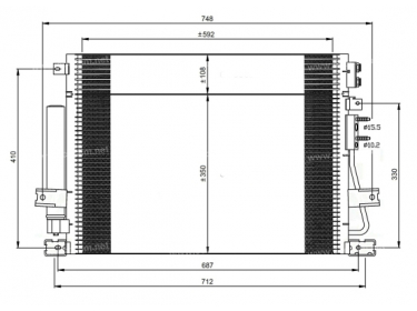 Exchanger Condenser OEM  | 5175368AA | 35966 - CR5124