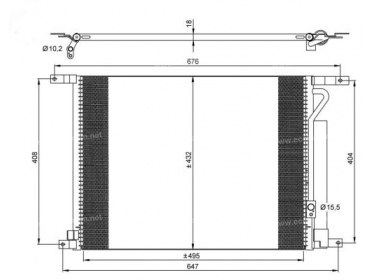 Warmtewisselaar Condensor OEM  | 94838817 | 0831.3016 - 35931 - 940335 - DWA5139D