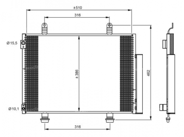 Exchanger Condenser OEM  | 9531071L00 | 0814.2017 - 35944 - 8880400541 - 940356 - DCN47007 - DCN470070 - DCN470071 - DCN470072 - DCN470073 - DCN470074 - DCN470075 - DCN470076 - DCN470077 - DCN470078 - DCN470079 - SZ5133D