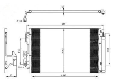 Warmtewisselaar Condensor OEM  | 64504270545 - 64506804722 - 64509218121 - 64509288940 - 64509335362 - 64539218123 | 0802.2036 - 35970 - 814189 - 8880400527 - 940236 - BWA5434D - CF20148 - DCN05033 - DCN050330 - DCN050331 - DCN050332 - DCN050333 - DCN050334 - DCN050335 - DCN050336 - DCN050337 - DCN050338 - DCN050339