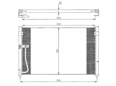 Exchanger Condenser OEM  | GE4T61480A | 0825.3016 - 35306 - 818085 - 8880400279 - 94428 - MZ5126 - TSP0225429